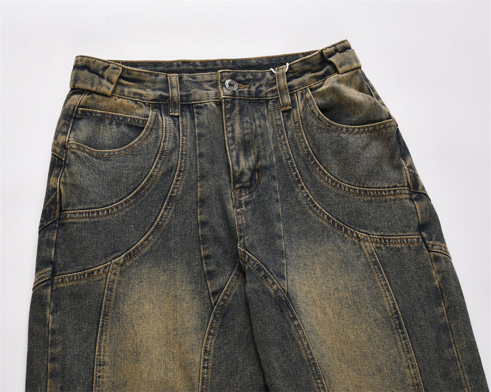 Fashion Personality Wide Leg Jeans Men Fashion Personality Wide Leg Jeans Men
