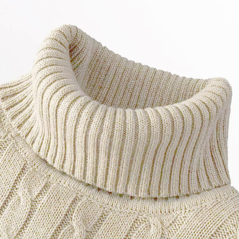 Twist Knitted Pullover Slim Fit Warm Top Solid Color Twist Knitted Pullover Slim Fit Warm Top Solid Color