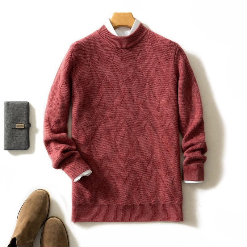 Thick Round Neck Men's Cashmere Sweater Thick Round Neck Men's Cashmere Sweater