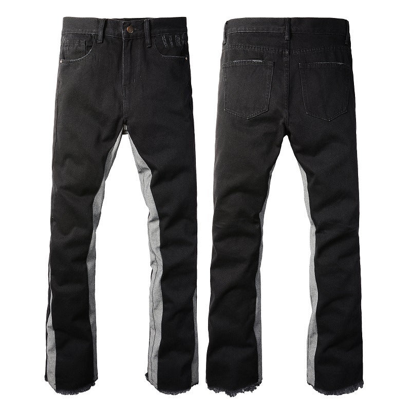 Contrast Color Fashion Men's Retro Jeans Contrast Color Fashion Men's Retro Jeans