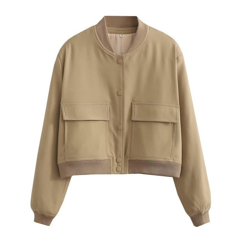 Fashion Jacket Stand Collar Coat For Women Fashion Jacket Stand Collar Coat For Women
