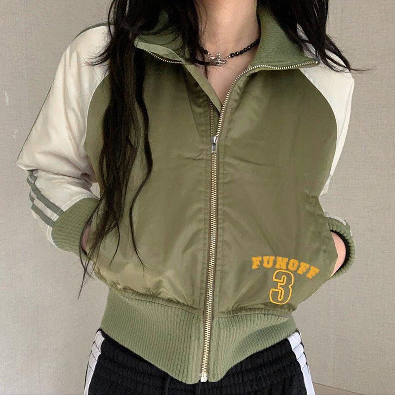 European And American Autumn Zipper Cardigan Jacket Women European And American Autumn Zipper Cardigan Jacket Women