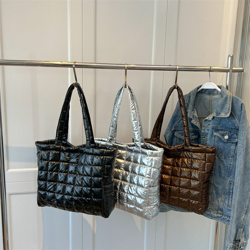 Winter Shoulder Bags Women Fashion Plaid Handbag Winter Shoulder Bags Women Fashion Plaid Handbag