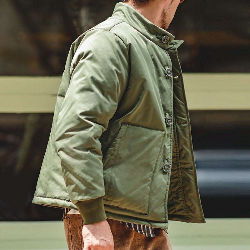 Workwear Japanese Single-breasted Coat For Men Winter Workwear Japanese Single-breasted Coat For Men Winter