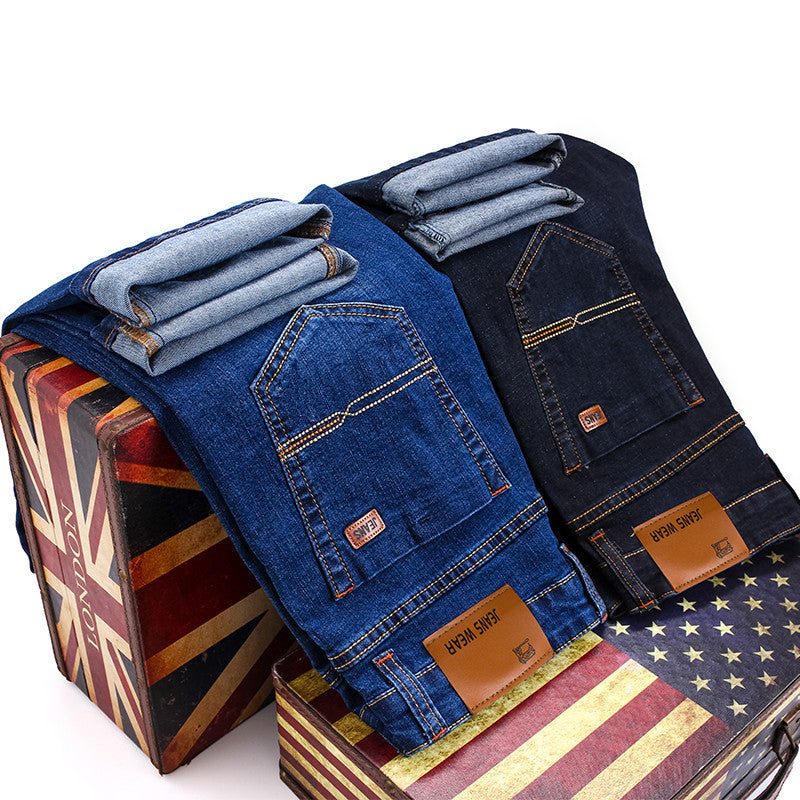 Men's Stretch Slim Straight Business Casual Jeans Men's Stretch Slim Straight Business Casual Jeans
