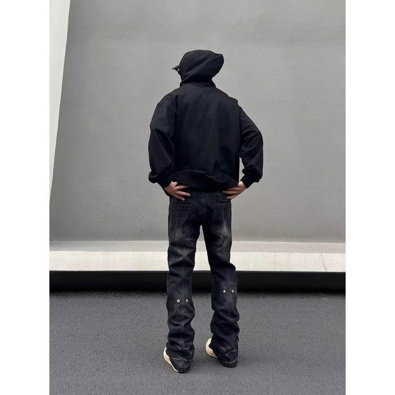 Casual Tapered Straight Washed Jeans Men Casual Tapered Straight Washed Jeans Men
