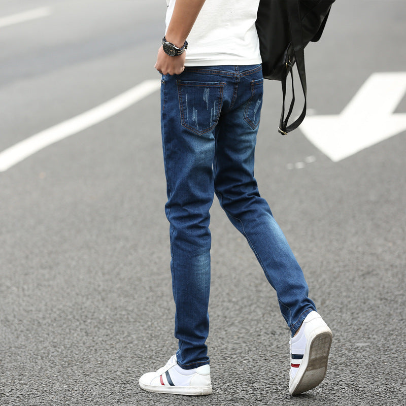 Summer Men's Denim Straight Pants Summer Men's Denim Straight Pants