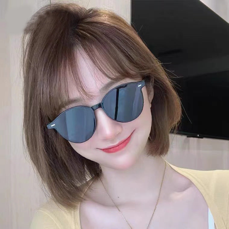 Sunglasses High Sense Reflective Lenses Men And Women Same Style Sun-resistant Sunglasses Sunglasses High Sense Reflective Lenses Men And Women Same Style Sun-resistant Sunglasses