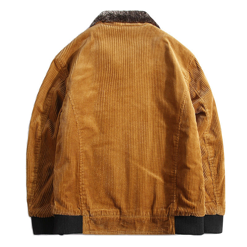 Fashion Personality Corduroy Men's Warm Cotton Coat Fashion Personality Corduroy Men's Warm Cotton Coat
