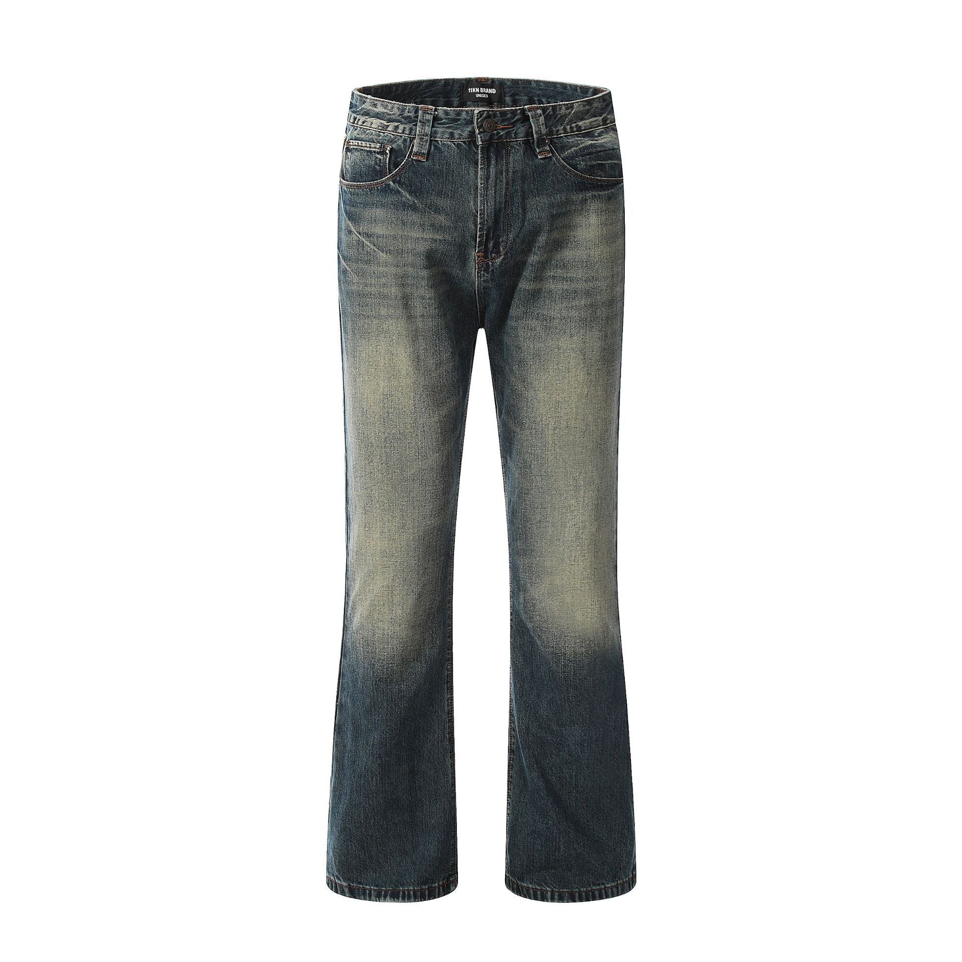 Loose Wide-leg Skinny American Retro Jeans For Men Loose Wide-leg Skinny American Retro Jeans For Men