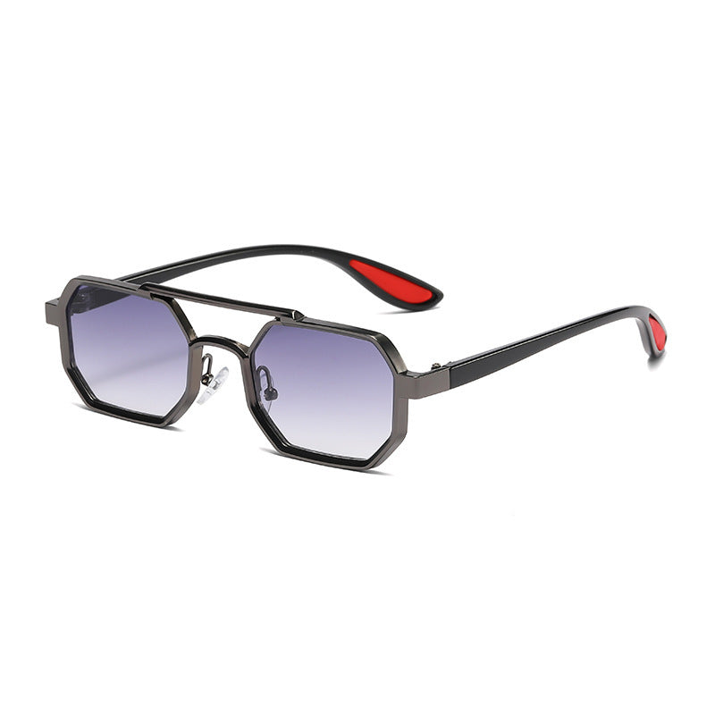 Fashion Metal Sunglasses Large Frame Sun-resistant Sunglasses Fashion Metal Sunglasses Large Frame Sun-resistant Sunglasses