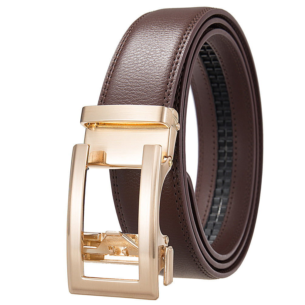 Antique Cowhide Men's Leather Belt Casual Business Comfort Click Belt Antique Cowhide Men's Leather Belt Casual Business Comfort Click Belt