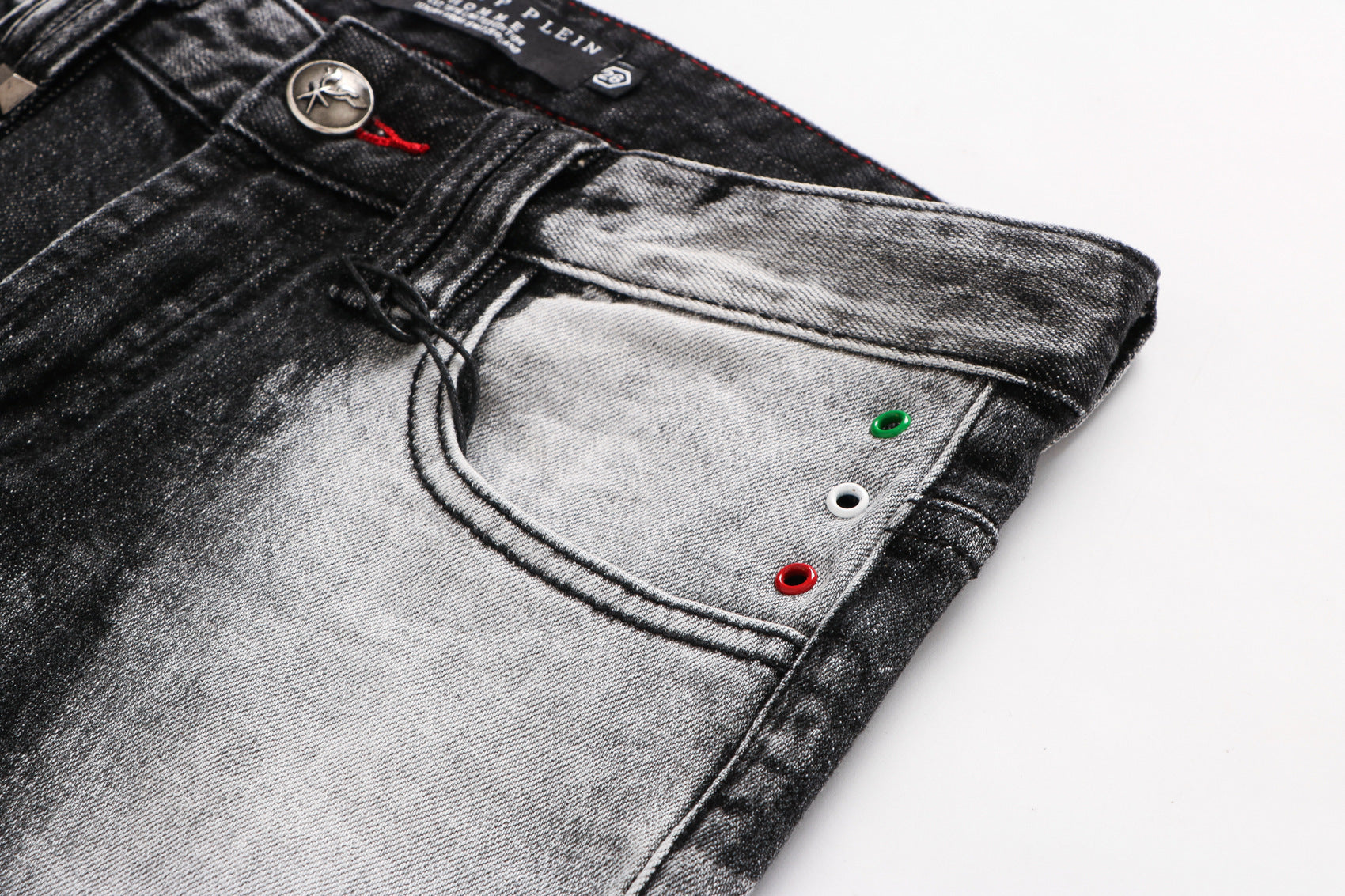 Human Bone Ripped Beggar Jeans Fashion Men Human Bone Ripped Beggar Jeans Fashion Men