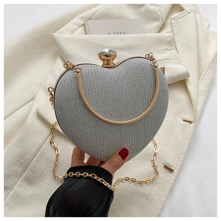 Banquet Bag Love Chain Shoulder Crossbody Handbag Valentines Day Outfit Banquet Bag Love Chain Shoulder Crossbody Handbag Valentines Day Outfit