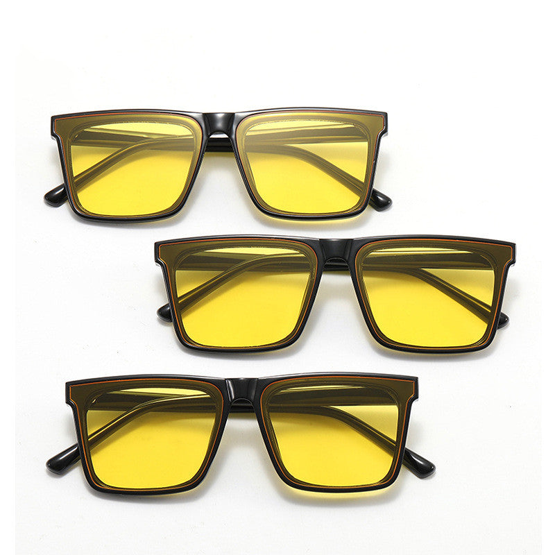 Square Sunglasses With Flat Tear Film For Men And Women Square Sunglasses With Flat Tear Film For Men And Women