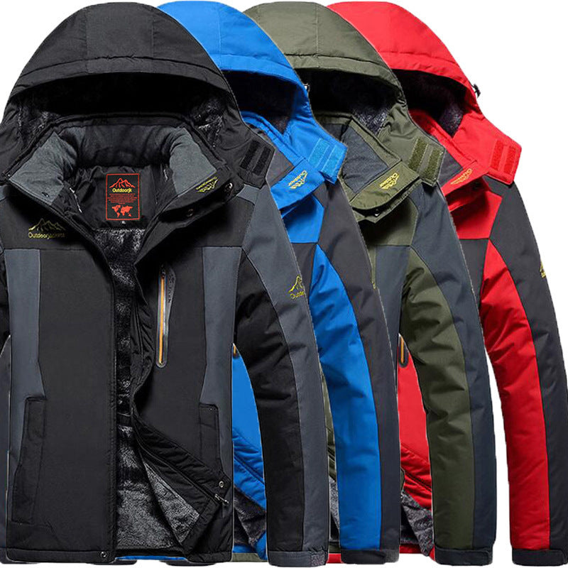 Outdoor Winter Plus Size Men's Assault Jacket Fleece Lined Padded Warm Keeping Outdoor Winter Plus Size Men's Assault Jacket Fleece Lined Padded Warm Keeping