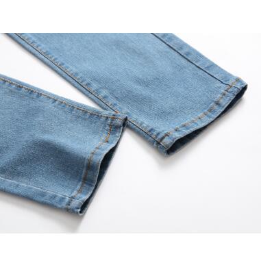Light Blue Men's Ripped Stretch Jeans Light Blue Men's Ripped Stretch Jeans