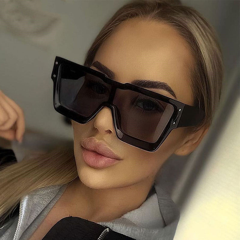 Oversized One Lens Square Sunglasses Fashion Men Women Oversized One Lens Square Sunglasses Fashion Men Women