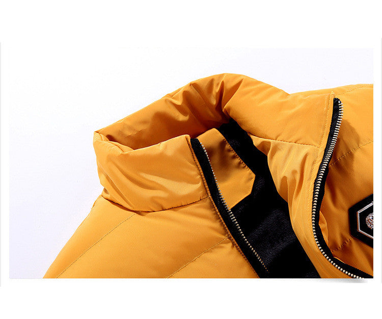 Men's Knitted Sleeves Warm And Velvet Cotton Coat Men's Knitted Sleeves Warm And Velvet Cotton Coat