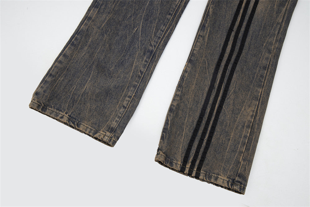 Striped Jeans European And American Style Men Striped Jeans European And American Style Men