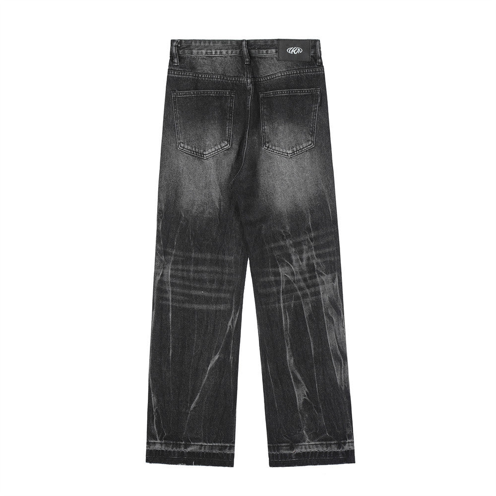 Fashion Tie-dye Worn Jeans Men Fashion Tie-dye Worn Jeans Men