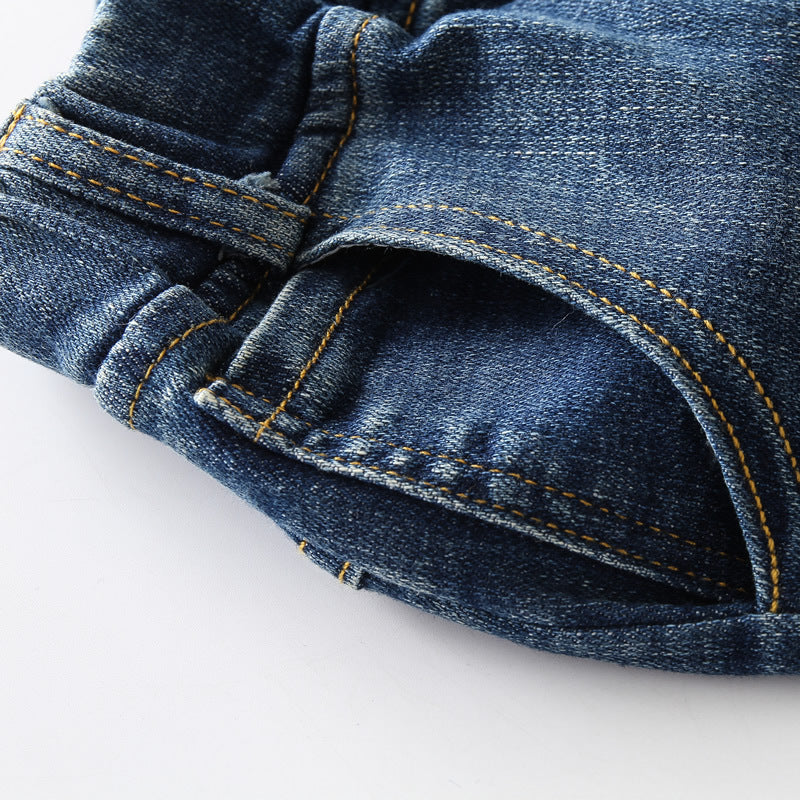 Boys jeans new spring and autumn style Korean style trend Boys jeans new spring and autumn style Korean style trend