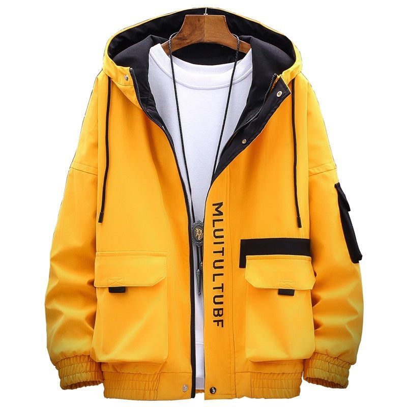 Men's Jackets Thickened Casual Coats Trendy Hooded Tops Men's Jackets Thickened Casual Coats Trendy Hooded Tops