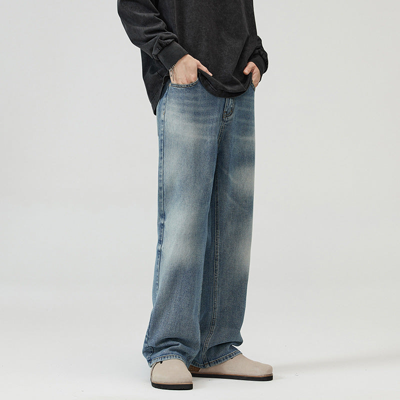 Retro Fashion And Personalized Straight Jeans For Men Retro Fashion And Personalized Straight Jeans For Men