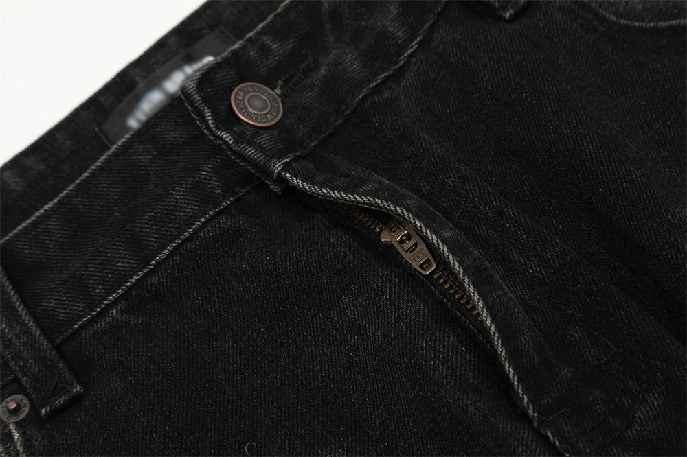 Retro Tattered Jeans Denim Trousers For Men Retro Tattered Jeans Denim Trousers For Men