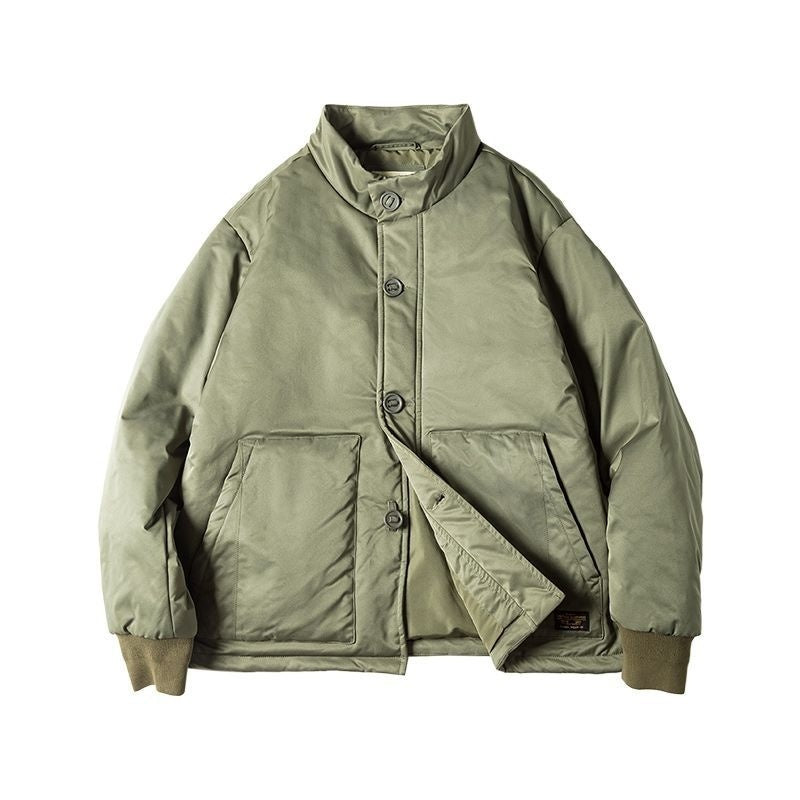 Workwear Japanese Single-breasted Coat For Men Winter Workwear Japanese Single-breasted Coat For Men Winter