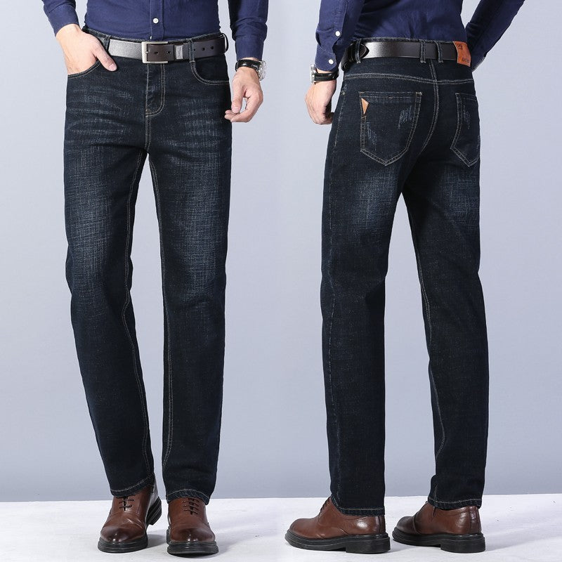Loose Straight Casual Work Stretch Jeans For Men Loose Straight Casual Work Stretch Jeans For Men