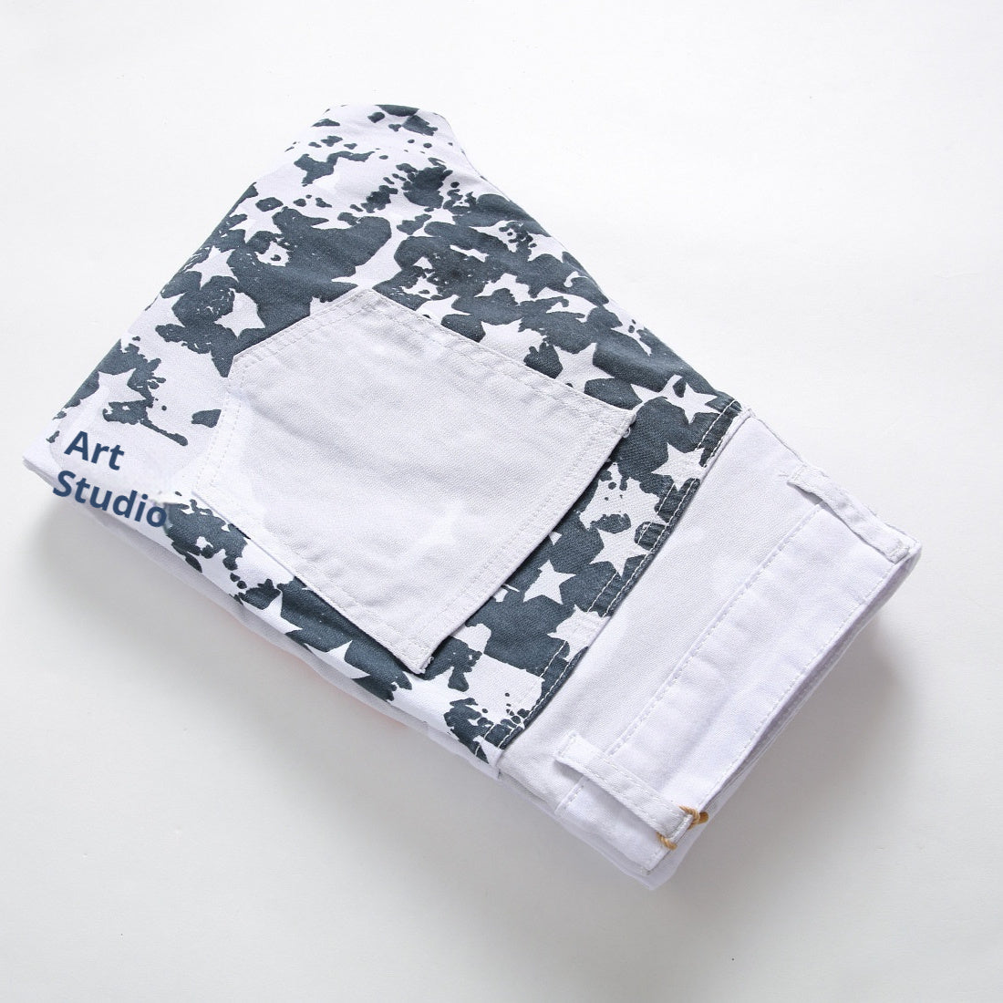 Printed Jeans High Elastic Slim Fit Men Plus Size Pants Printed Jeans High Elastic Slim Fit Men Plus Size Pants