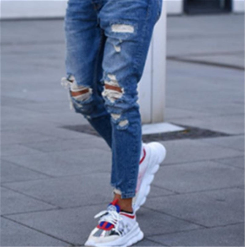 Hole men''s jeans Hole men''s jeans