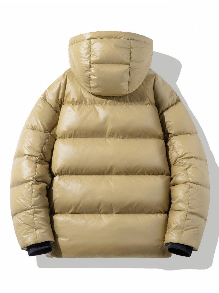 Short Glossy Down Jacket Thick White Duck Down Short Glossy Down Jacket Thick White Duck Down