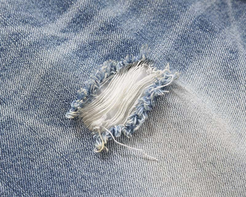 High Street American Retro Worn Looking Washed-out Ripped Skinny Jeans Men High Street American Retro Worn Looking Washed-out Ripped Skinny Jeans Men