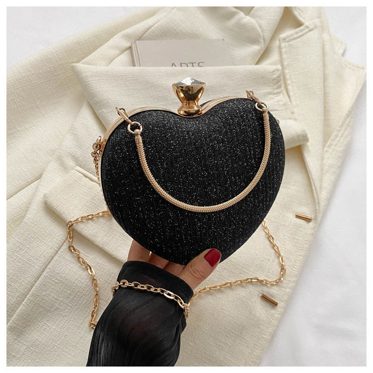 Banquet Bag Love Chain Shoulder Crossbody Handbag Valentines Day Outfit Banquet Bag Love Chain Shoulder Crossbody Handbag Valentines Day Outfit