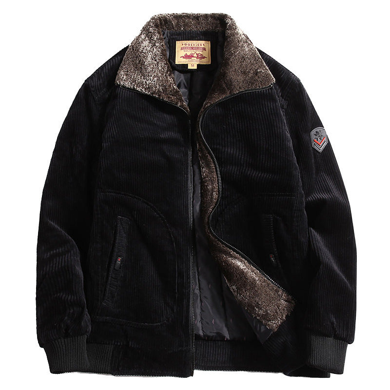 Fashion Personality Corduroy Men's Warm Cotton Coat Fashion Personality Corduroy Men's Warm Cotton Coat
