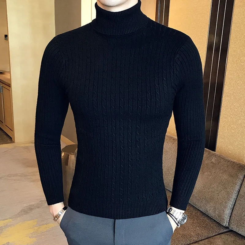 Twist Knitted Pullover Slim Fit Warm Top Solid Color Twist Knitted Pullover Slim Fit Warm Top Solid Color
