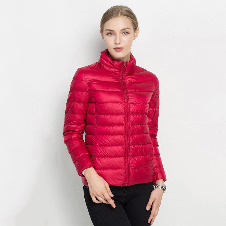 Standing Collar Slim Down Jacket Standing Collar Slim Down Jacket