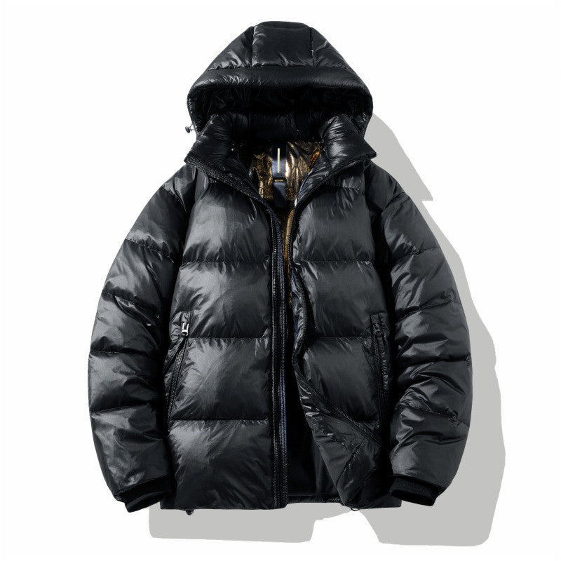 Short Glossy Down Jacket Thick White Duck Down Short Glossy Down Jacket Thick White Duck Down
