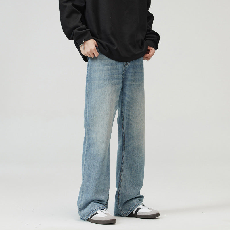 Washed Light Blue Skinny Jeans For Men Washed Light Blue Skinny Jeans For Men