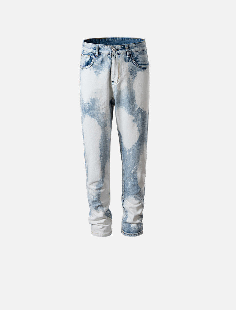 Fashion Contrast Washed Distressed Jeans For Men And Women Fashion Contrast Washed Distressed Jeans For Men And Women
