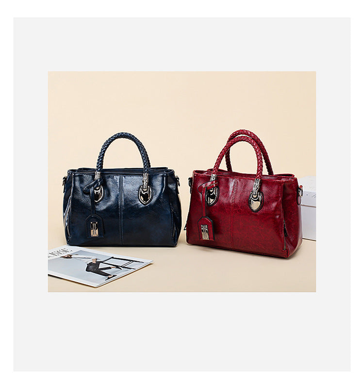 Vintage Oil Wax leather luxury handbags Women Bags Vintage Oil Wax leather luxury handbags Women Bags
