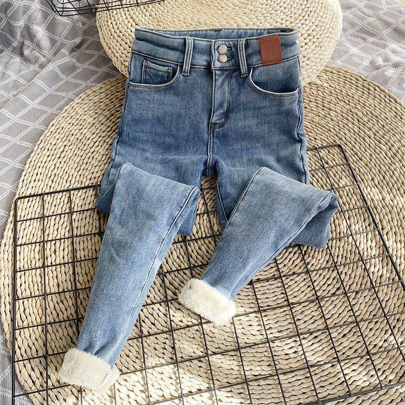 Thick Lambskin Jeans For Women Thick Lambskin Jeans For Women