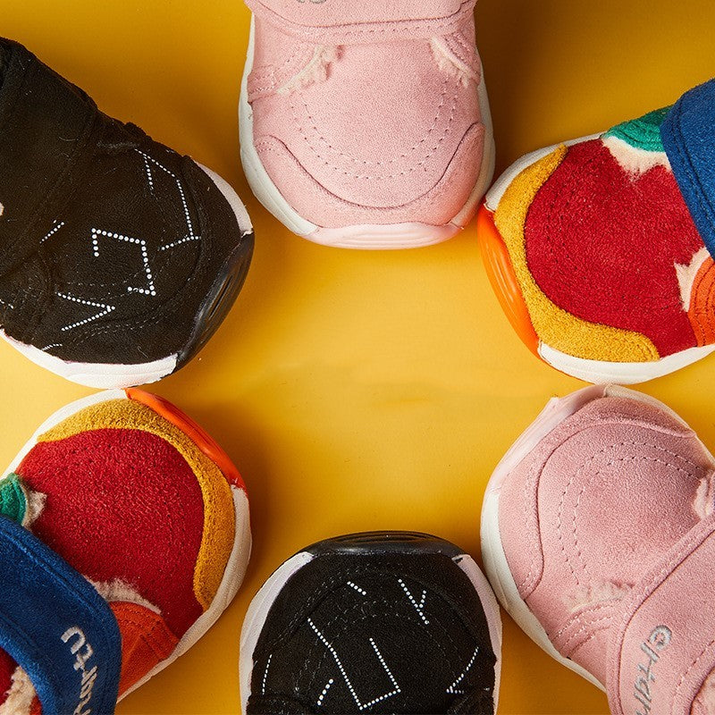 Boy's sports shoes breathable girls cotton shoes Boy's sports shoes breathable girls cotton shoes