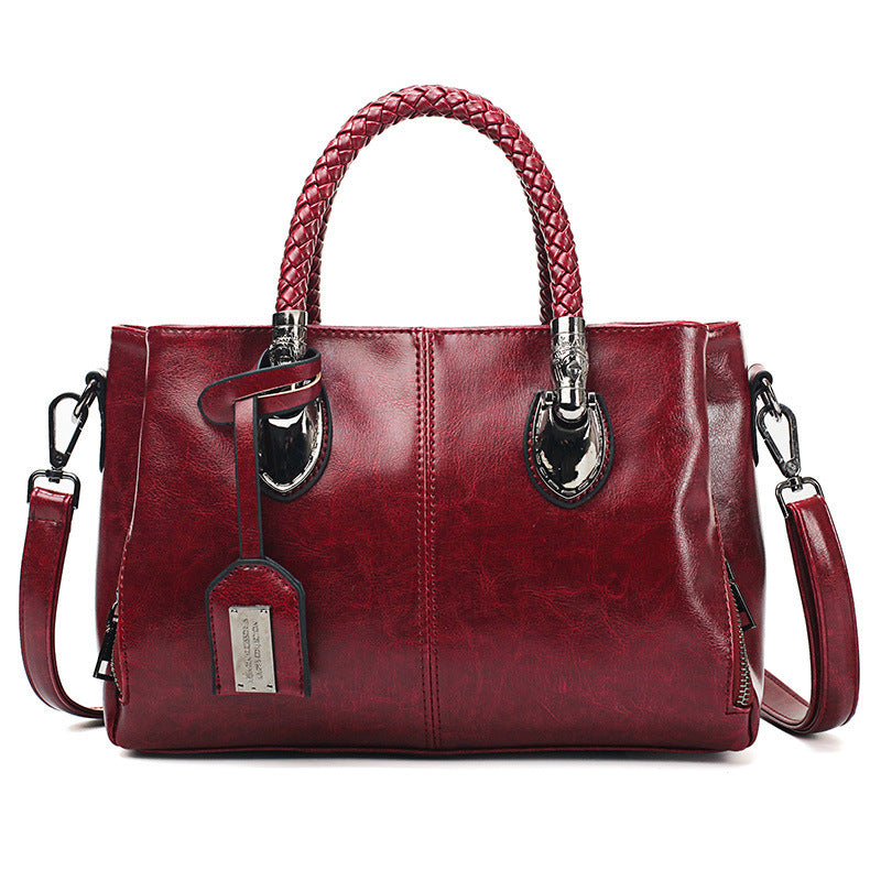 Vintage Oil Wax leather luxury handbags Women Bags Vintage Oil Wax leather luxury handbags Women Bags