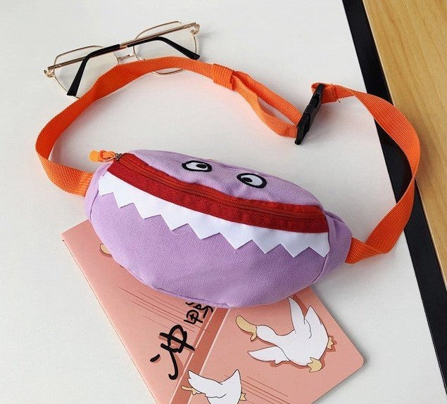 Cartoon Children's Canvas Embroidered Crossbody Bag Cartoon Children's Canvas Embroidered Crossbody Bag