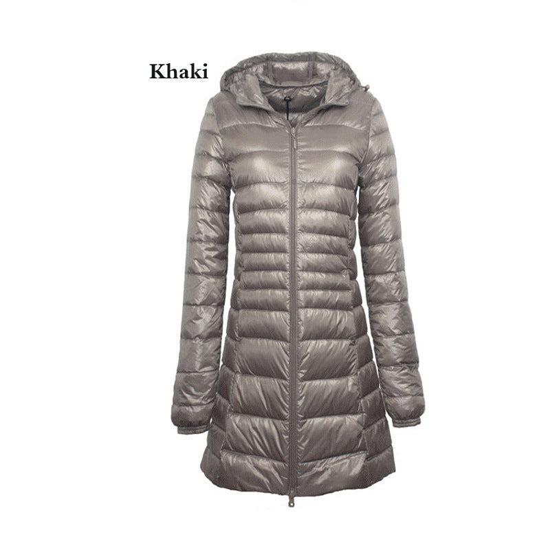 Lightweight Mid-length Plus Size Slim Fit Women's Down Jacket Lightweight Mid-length Plus Size Slim Fit Women's Down Jacket