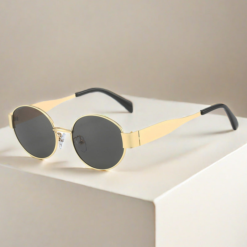 Oval Sunglasses Women's Metal Vintage Sunglasses Oval Sunglasses Women's Metal Vintage Sunglasses