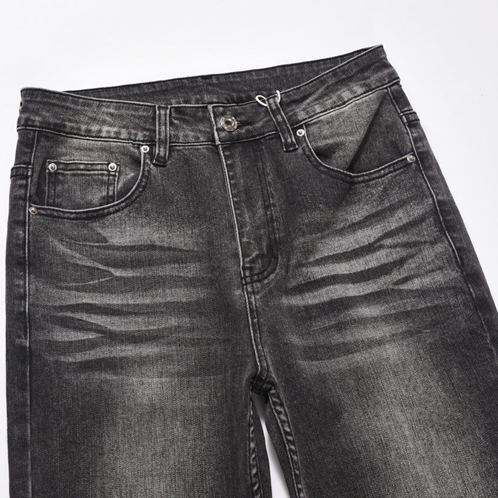 Washed Wear-white Jeans For Men Washed Wear-white Jeans For Men
